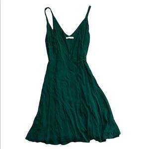 Emerald Green Reformation Dress - Mallory, size M